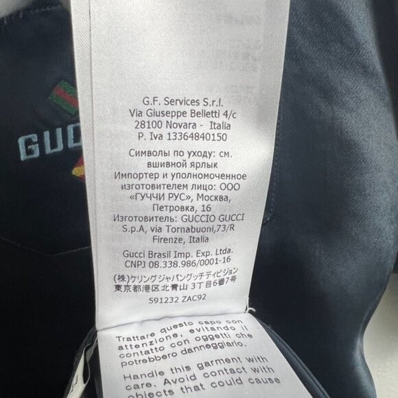 NWT Gucci 'Gucci Band' bowling shirt Size 44 - Picture 15 of 15